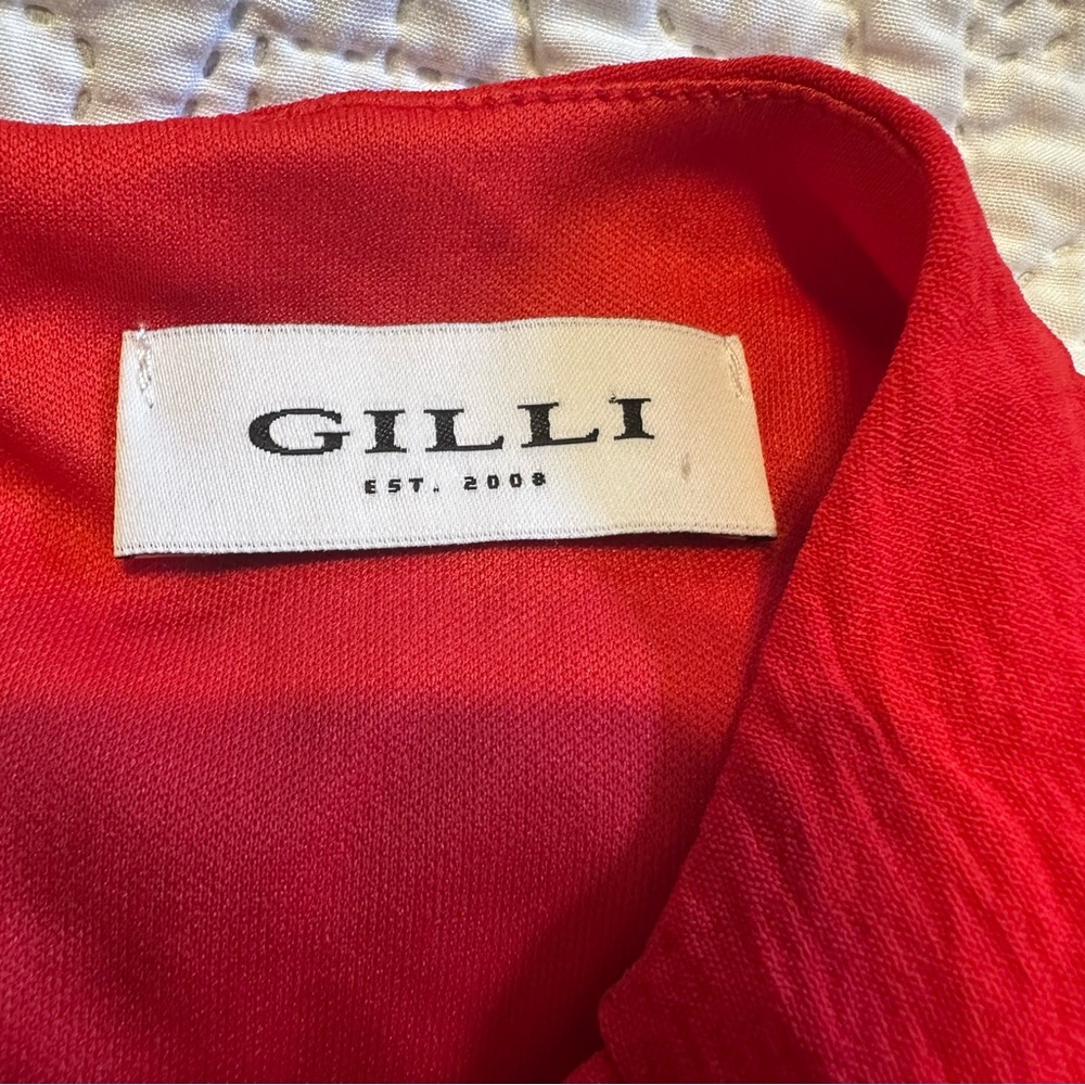 G.I.L.I. Jetsetter Grommet Shoulder Sheath Dress - Vibrant Red - Womens 2X - Picture 4 of 5